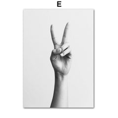 Modern Background Wall Painting Black White Abstract Line Vintage Poster Home Decor